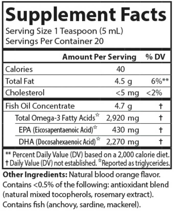 Carlson Labs Elite DHA 2,270 mg Ingredients