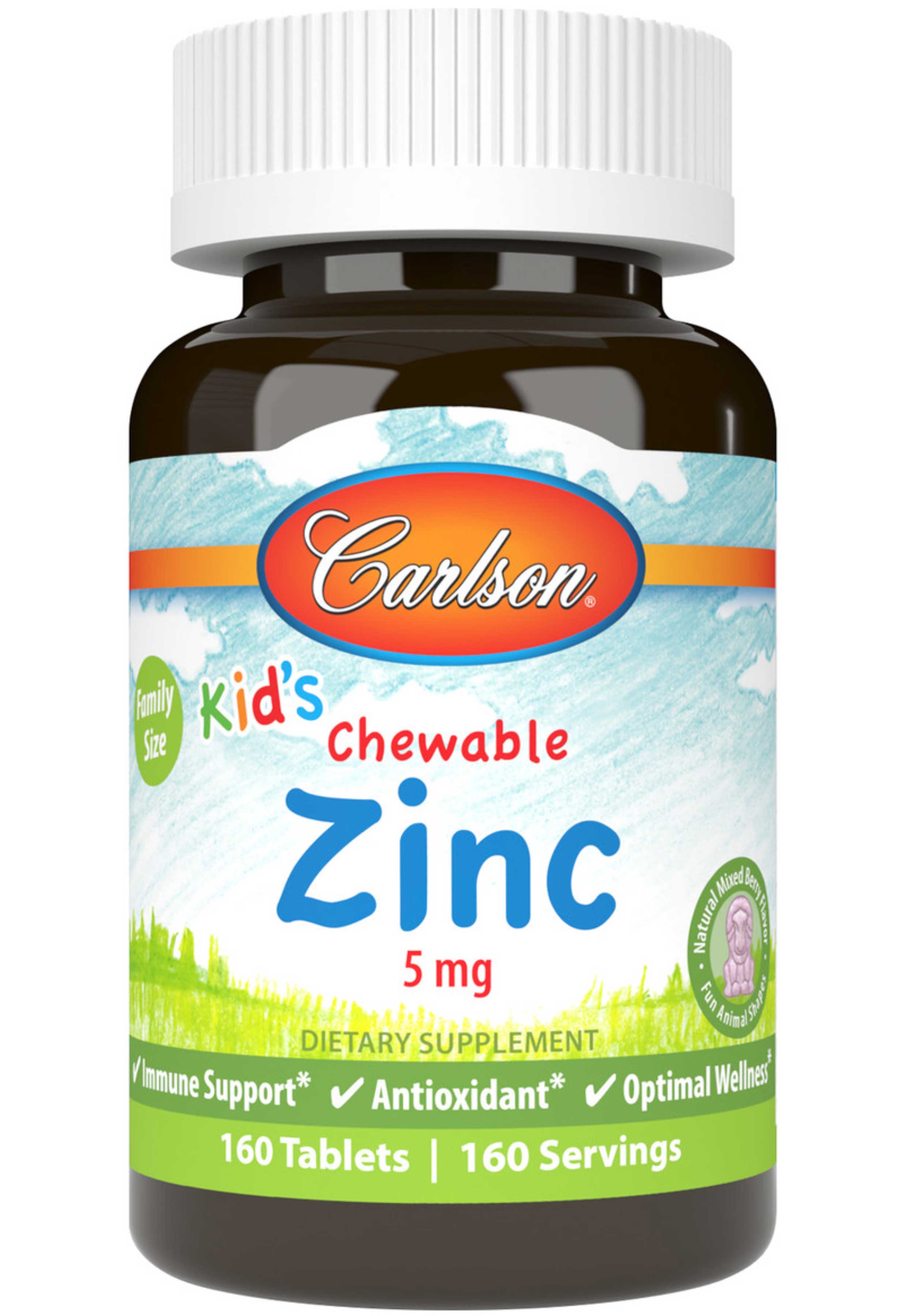 Carlson Labs Kid's Chewable Zinc 5 mg