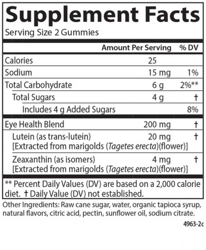 Carlson Labs Kid's Lutein Gummies Ingredients