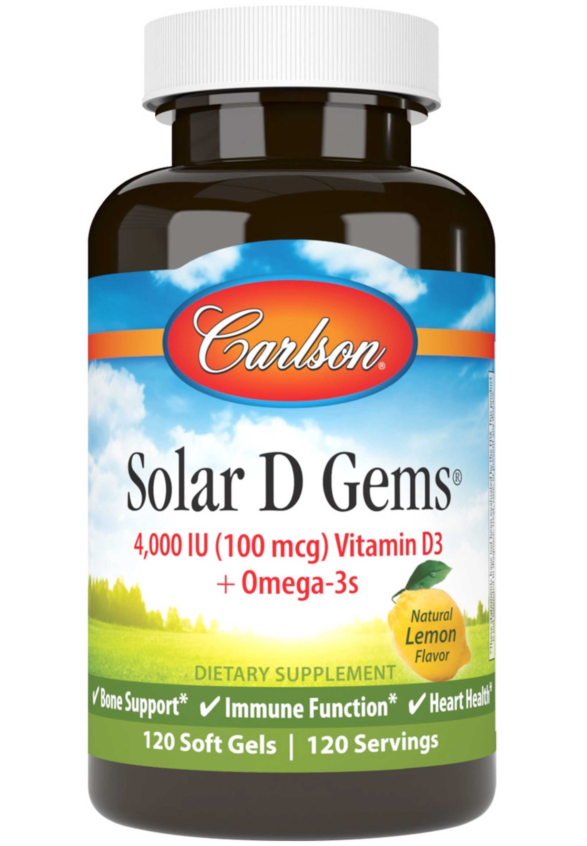 Carlson Labs Solar D Gems® 4000 IU (100 mcg)