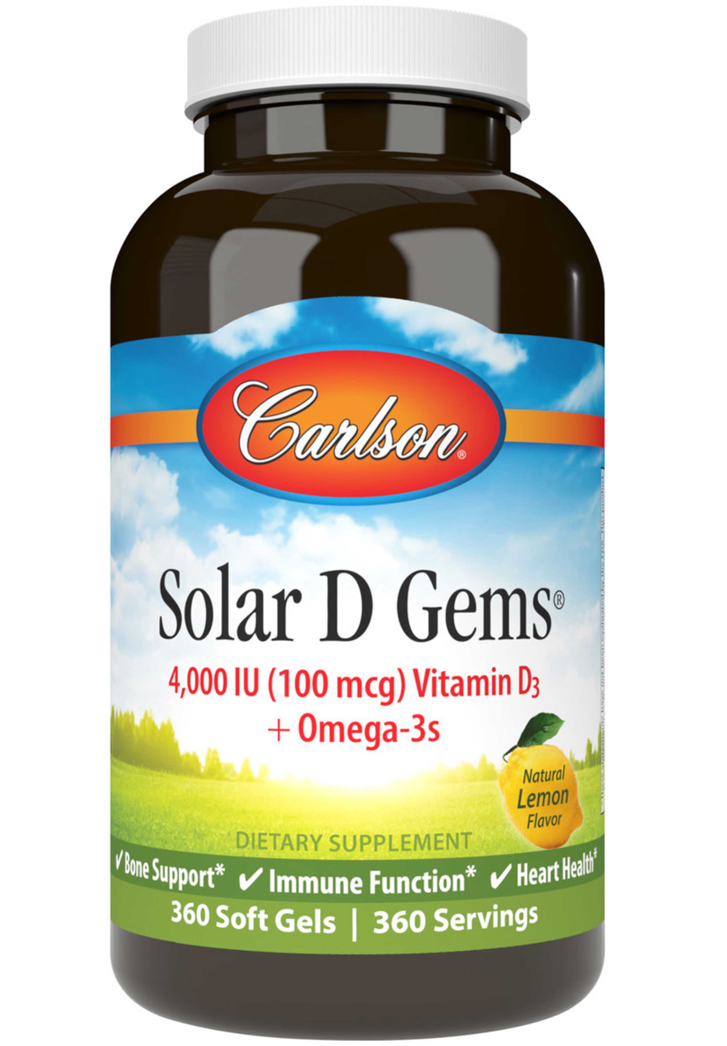 Carlson Labs Solar D Gems® 4000 IU (100 mcg)