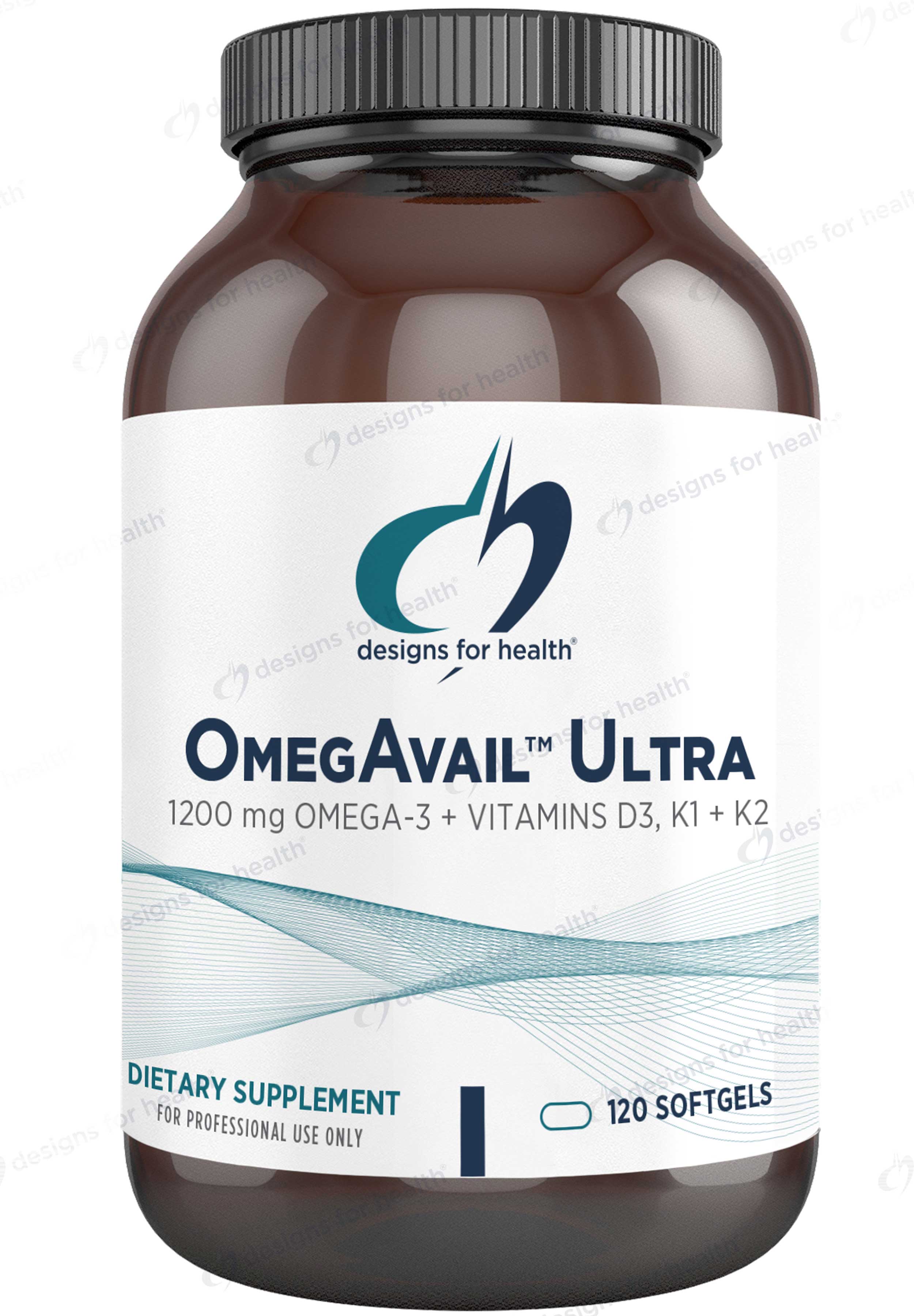 Designs for Health OmegAvail Ultra with Vitamin D3, K1 and K2 (OmegAvail Ultra TG)
