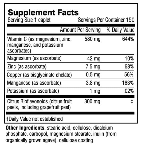 Doctor Wilson's Original Formulations Adrenal C Formula Ingredients