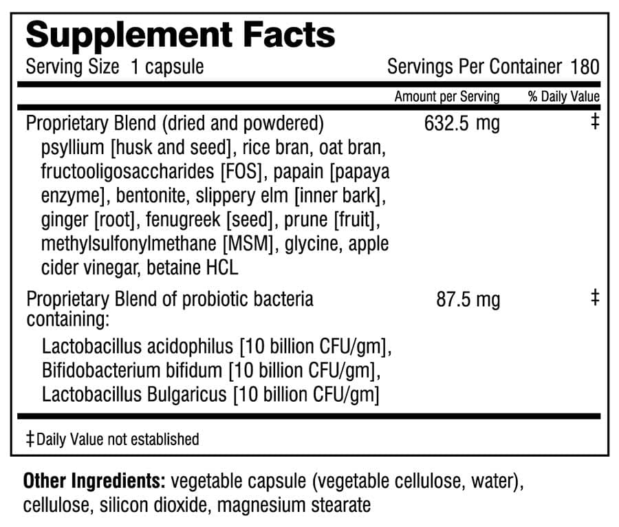 Doctor Wilson's Original Formulations Squeaky Clean Ingredients