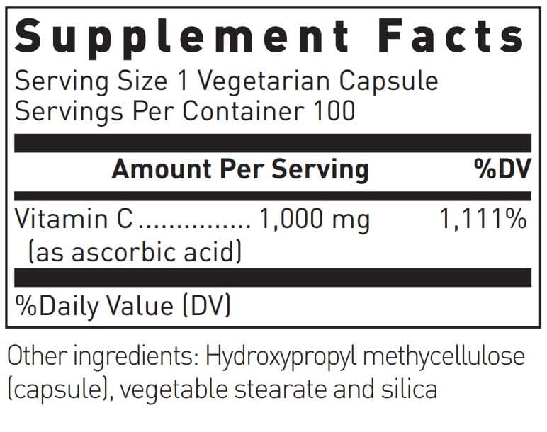 Douglas Laboratories C-1000 Ingredients