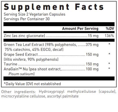Douglas Laboratories Hair Growth+ Ingredients