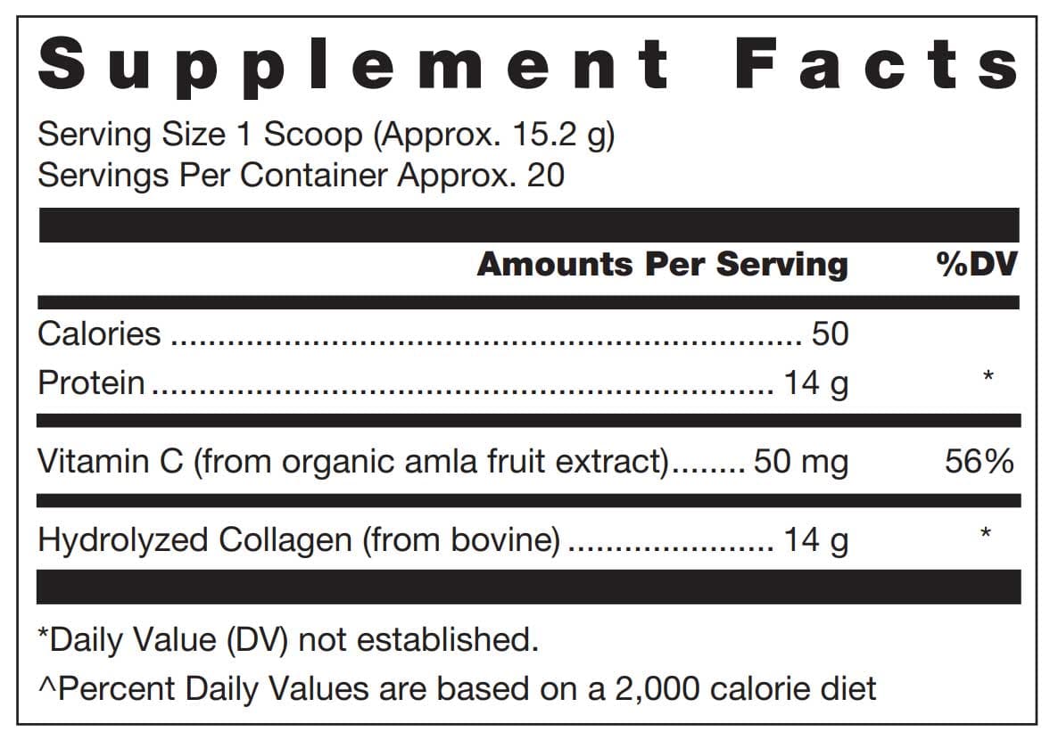 Douglas Laboratories Klean Collagen+C - Unflavored Ingredients