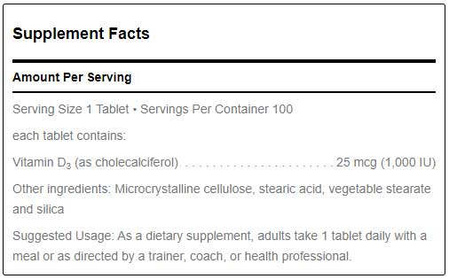 Douglas Laboratories Klean-D 1000 Ingredients