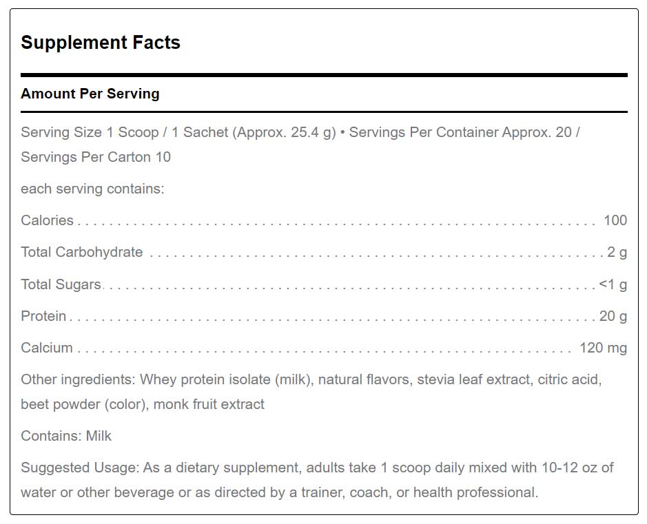 Douglas Laboratories Klean Isolate Natural Strawberry Flavor Ingredients