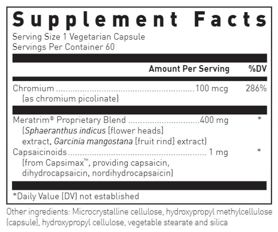 Douglas Laboratories Metabolic Lean Ingredients