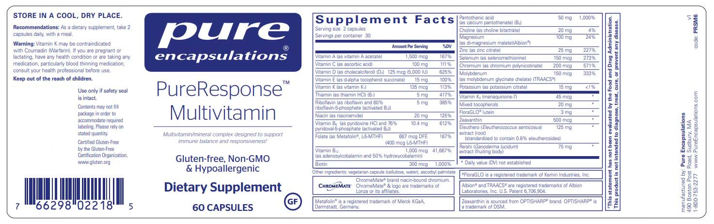Pure Encapsulations PureResponse Multivitamin