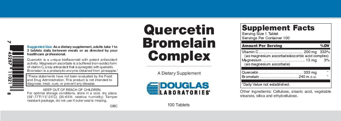 Douglas Laboratories Quercetin-Bromelain Complex Label