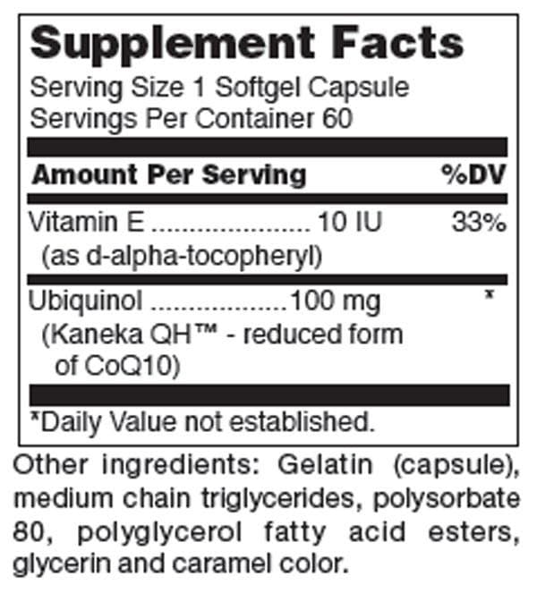 Douglas Laboratories Ubiquinol-QH Ingredients