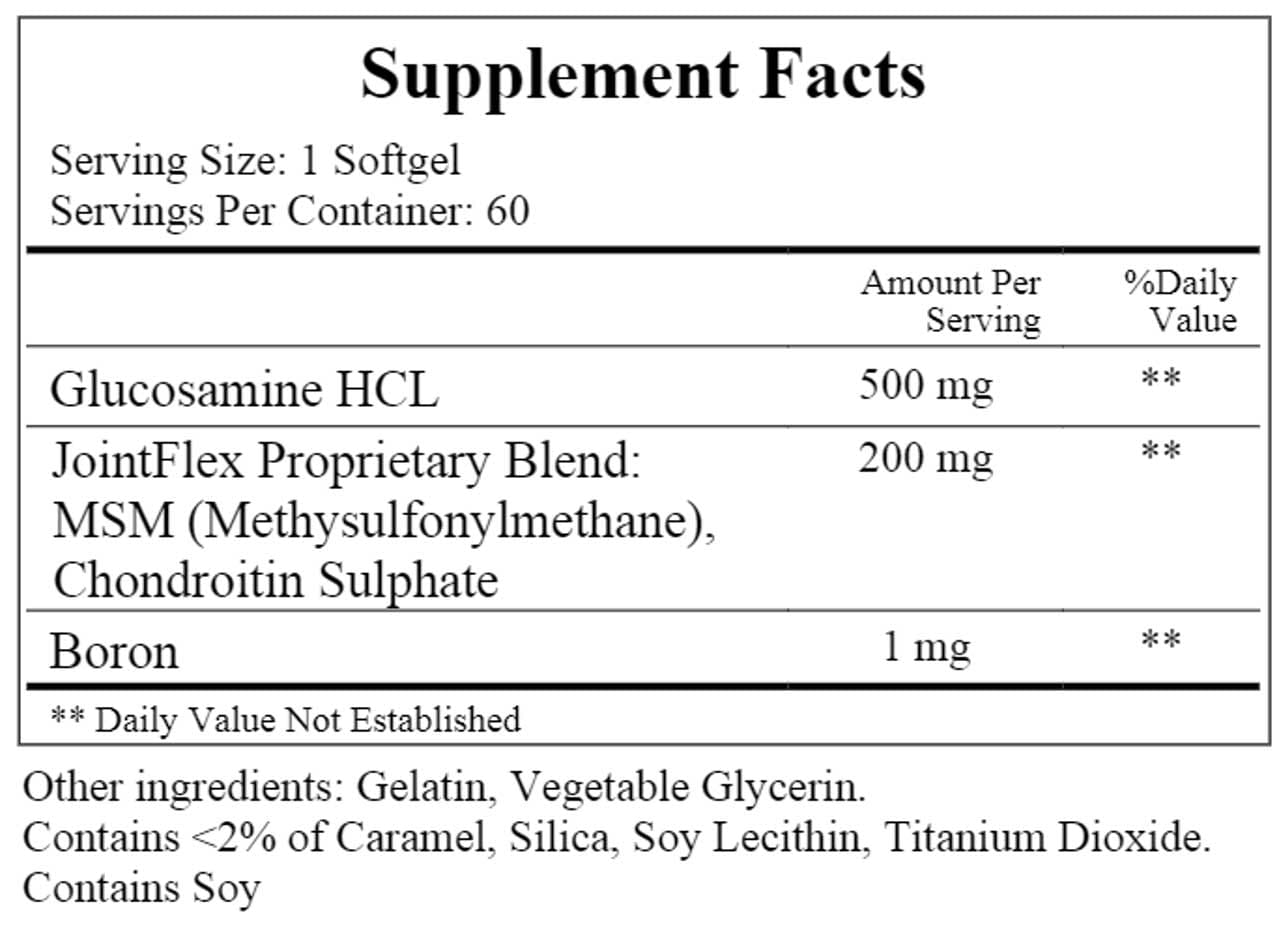 Ecological Formulas/Cardiovascular Research Chondrosamine Ingredients