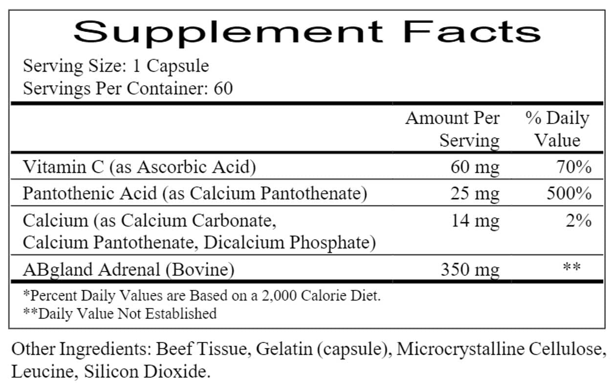Ecological Formulas/Cardiovascular Research Cortol ACE Ingredients