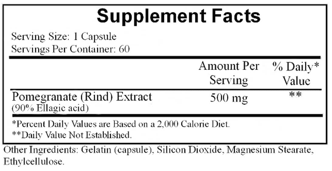 Ecological Formulas/Cardiovascular Research Ellagic Acid Ingredients