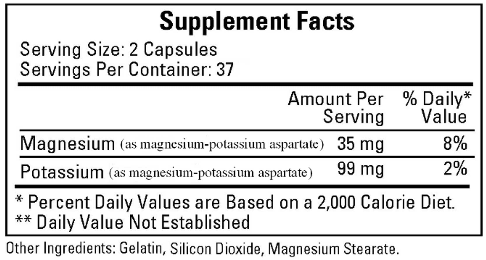 Ecological Formulas/Cardiovascular Research Isotonic Mineral Formula 1 Ingredients
