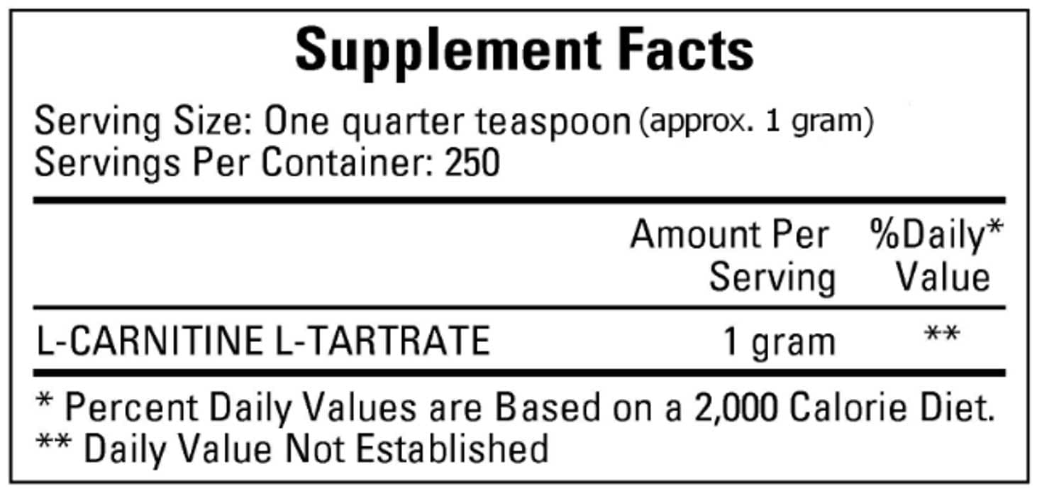 Ecological Formulas/Cardiovascular Research L-Carnitine Powder Ingredients
