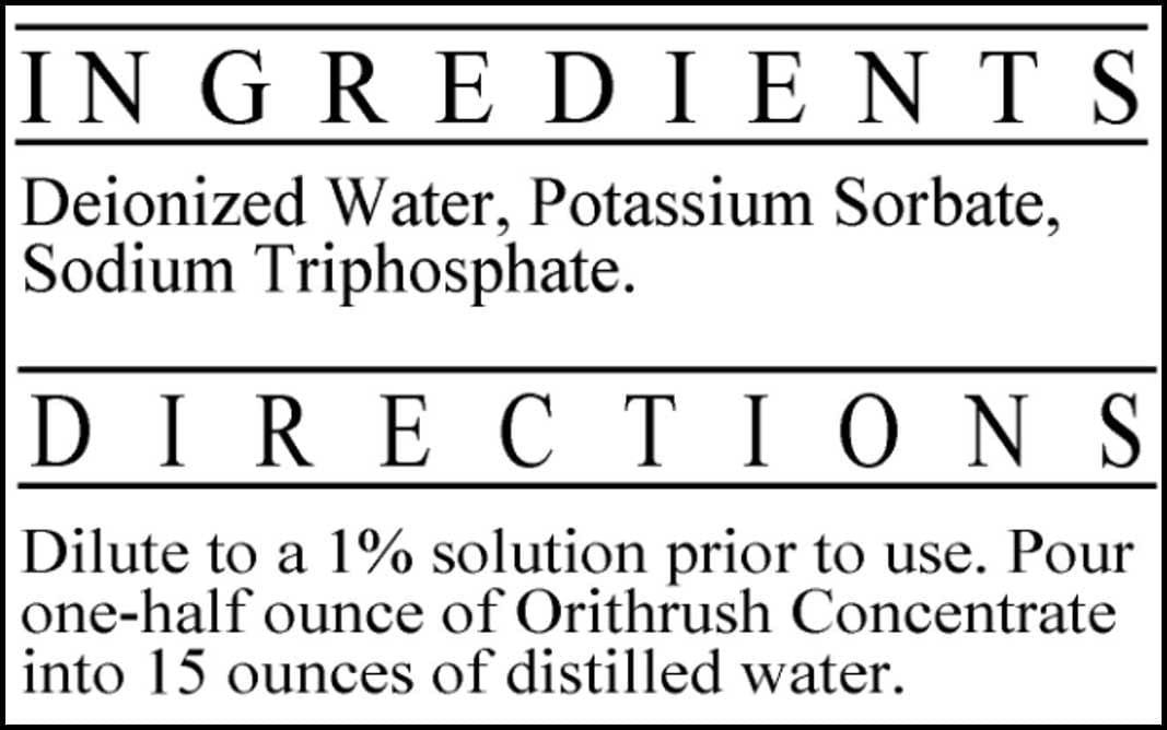 Ecological Formulas/Cardiovascular Research Orithrush-D Ingredients