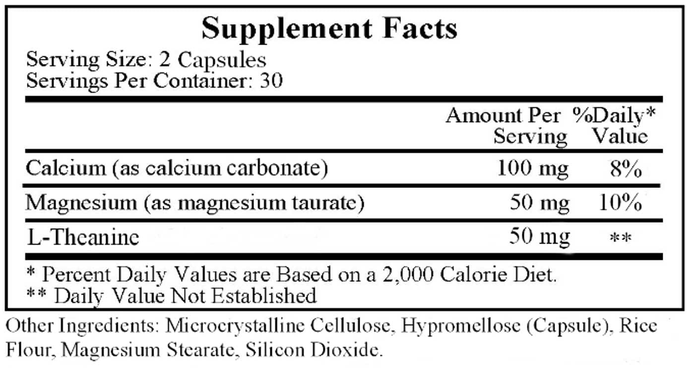Ecological Formulas/Cardiovascular Research Shpilkes Ingredients