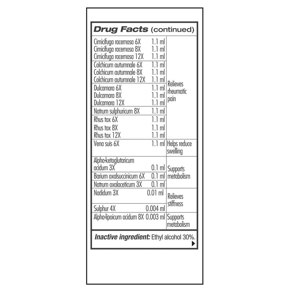 GUNA Biotherapeutics GUNA-Arthro Relief Ingredients