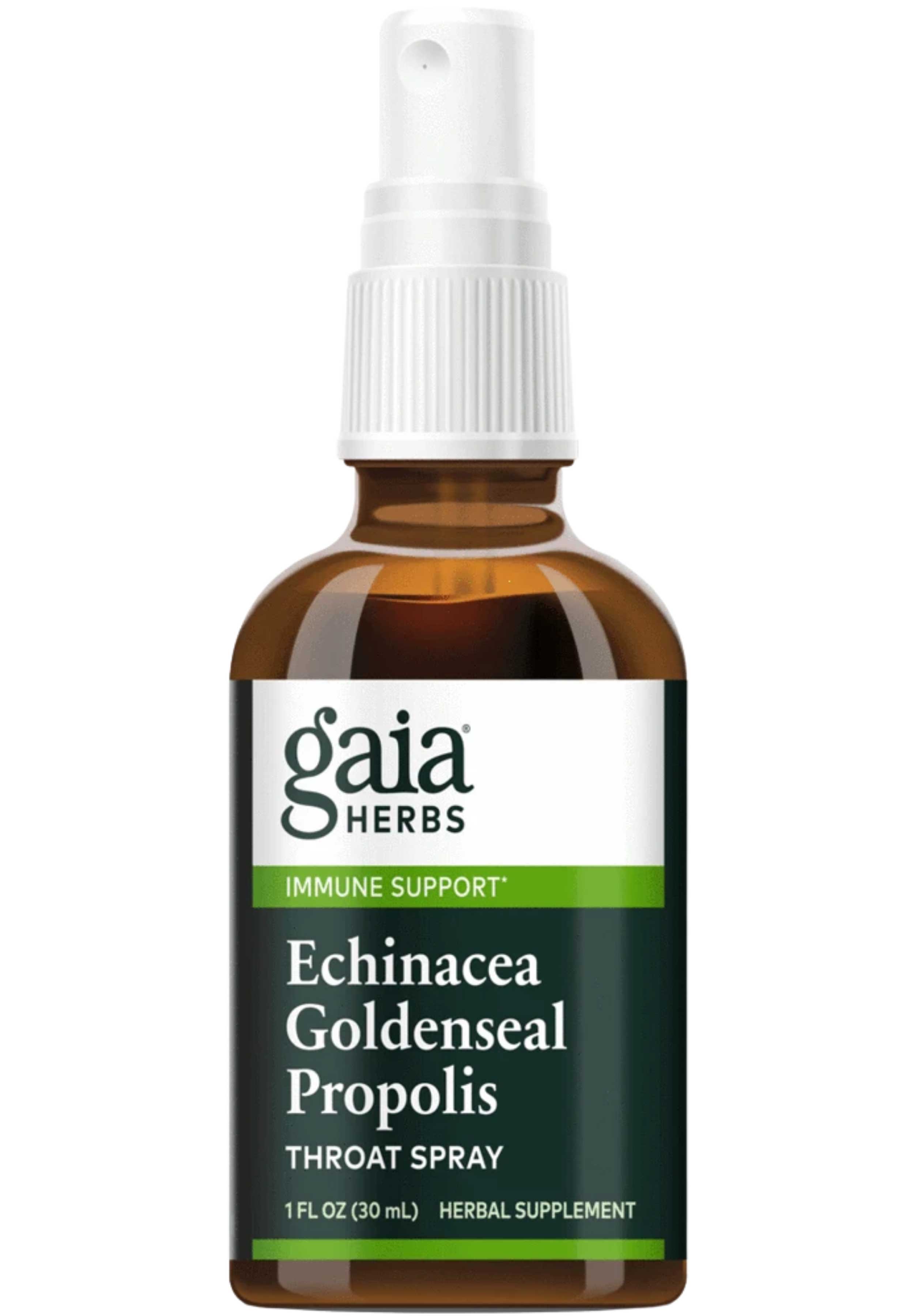 Gaia Herbs Echinacea Goldenseal Propolis Throat Spray
