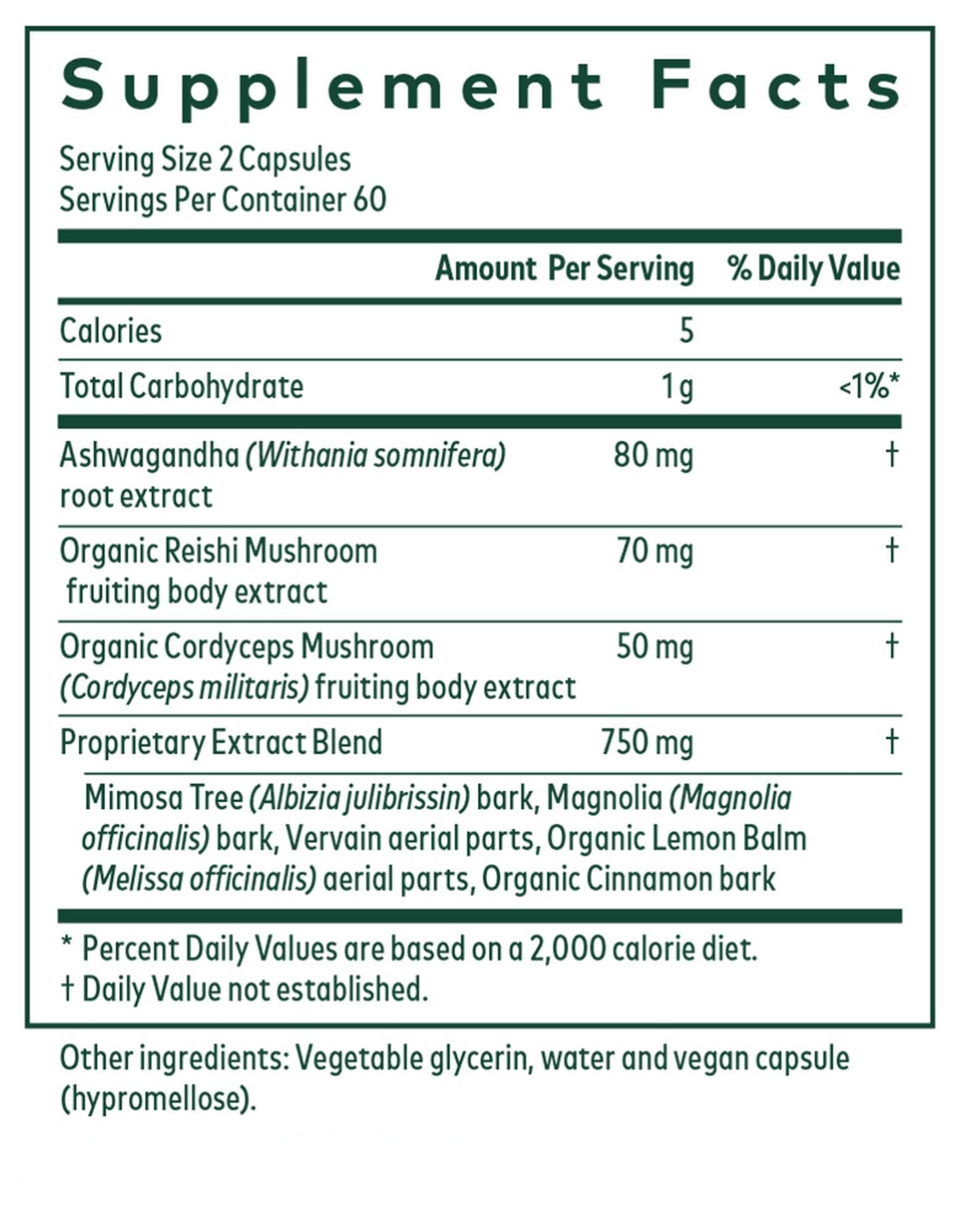 Gaia Herbs Professional Solutions NightTime HPA (Formerly HPA Axis: Sleep Cycle) Ingredients