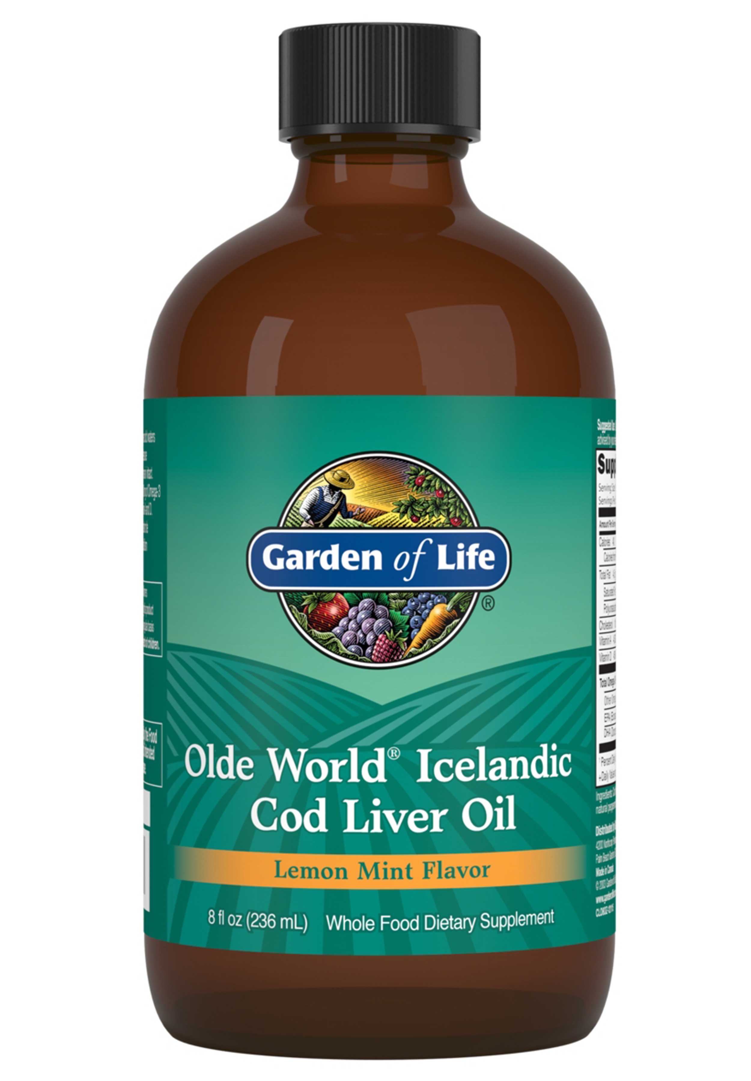 Garden of Life Olde World Icelandic Cod Liver Oil Lemon Mint