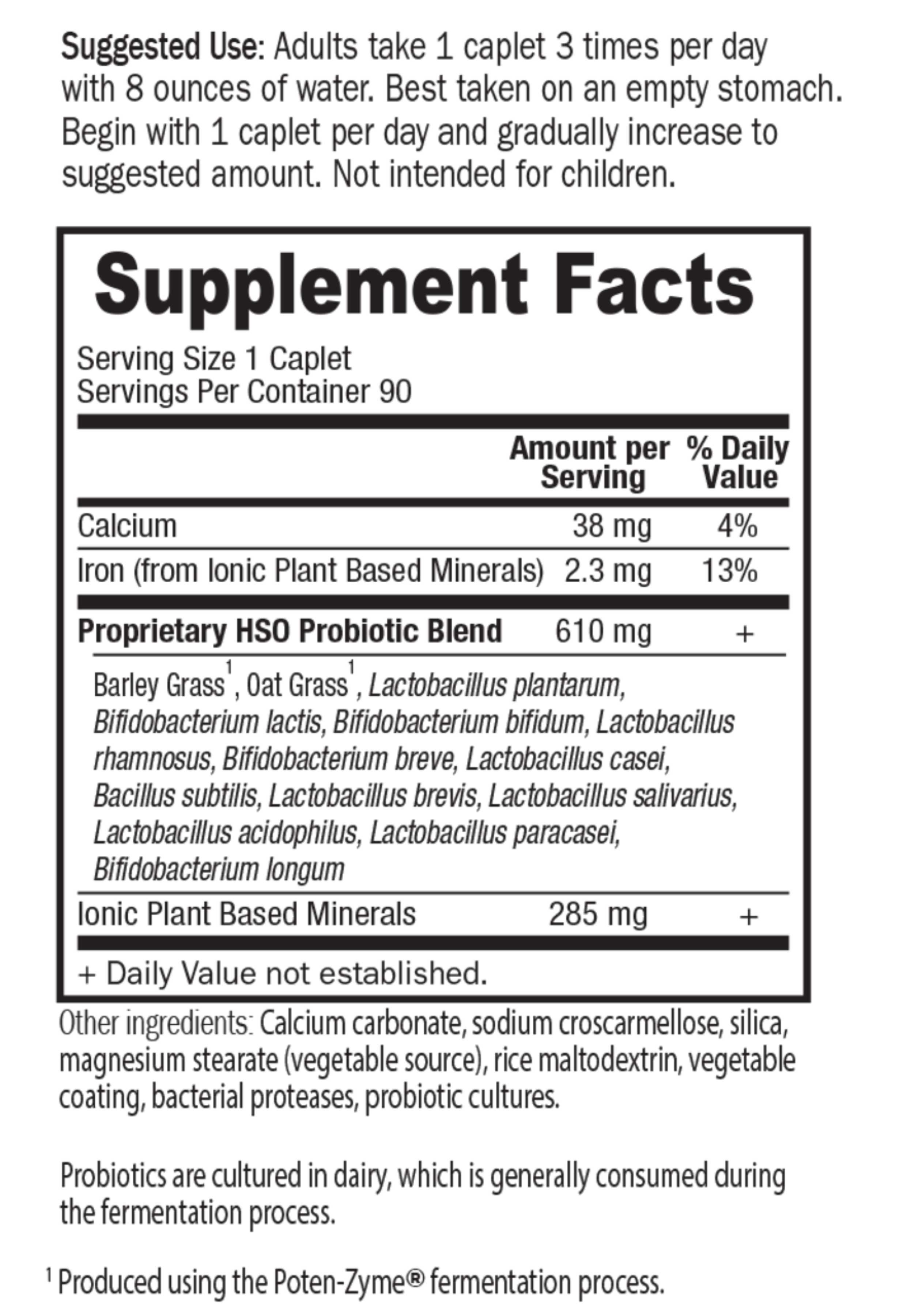 Garden of Life Primal Defense Ingredients