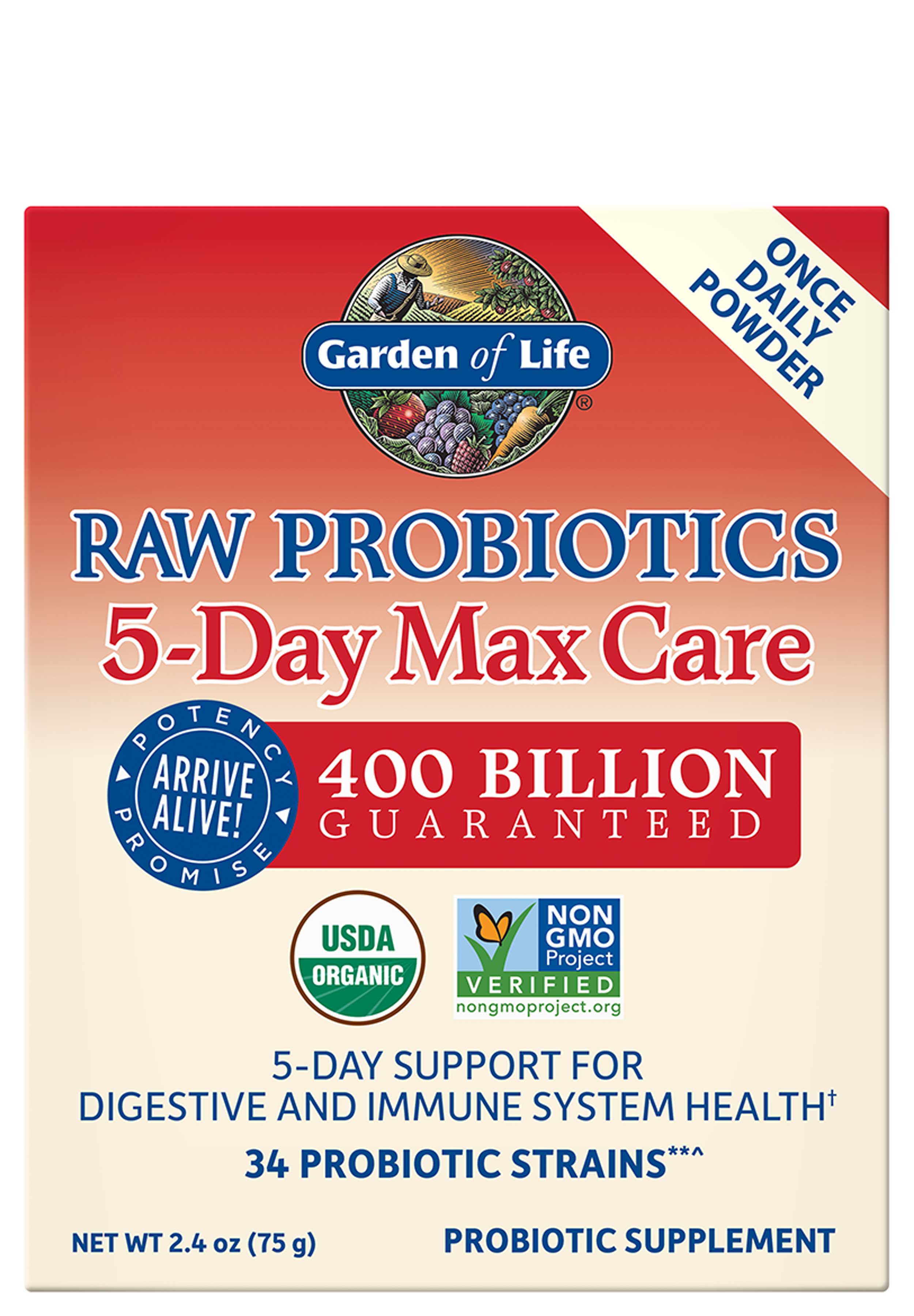 Garden of Life RAW Probiotics 5-Day Max Care