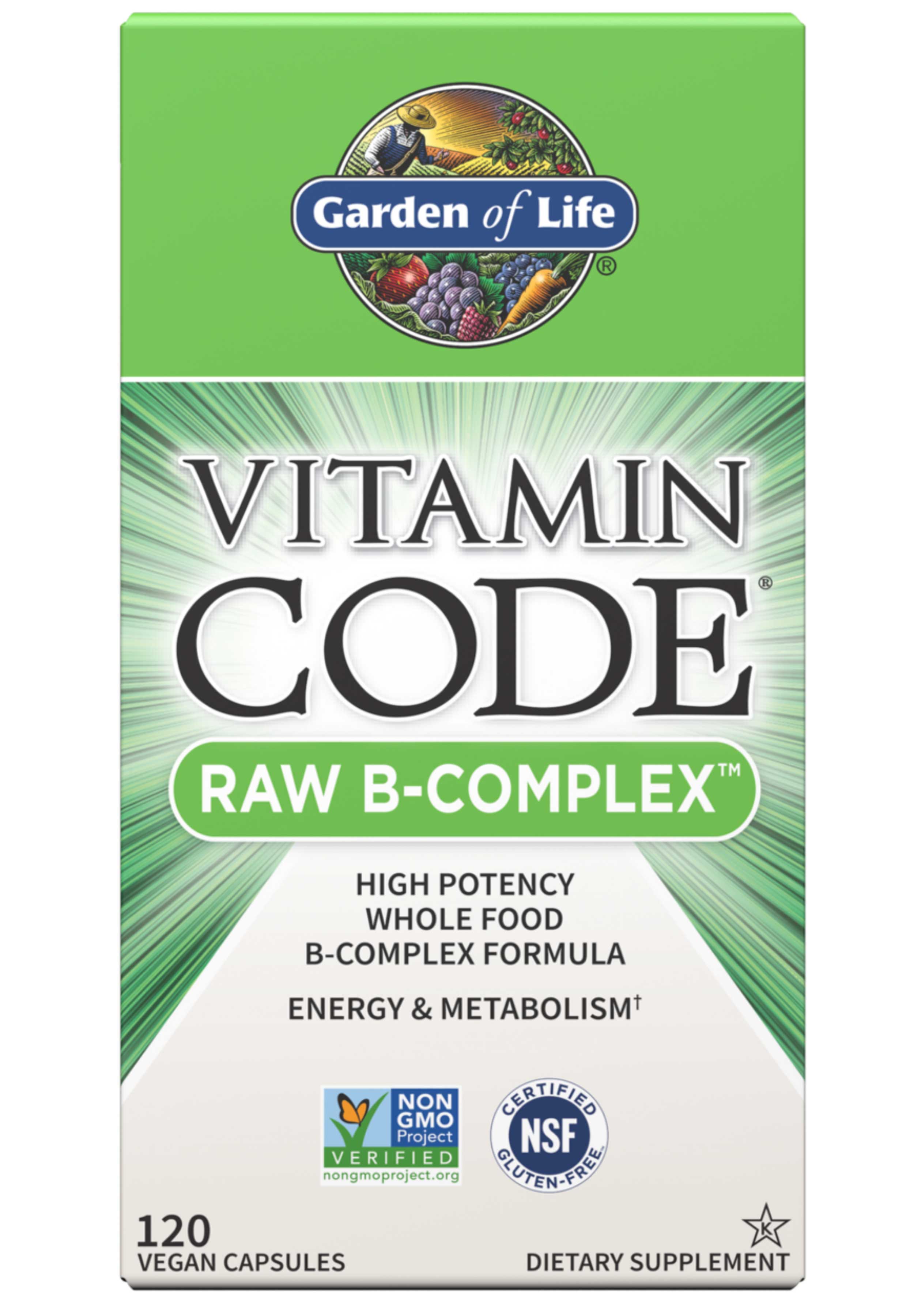 Garden of Life Vitamin Code RAW B-Complex