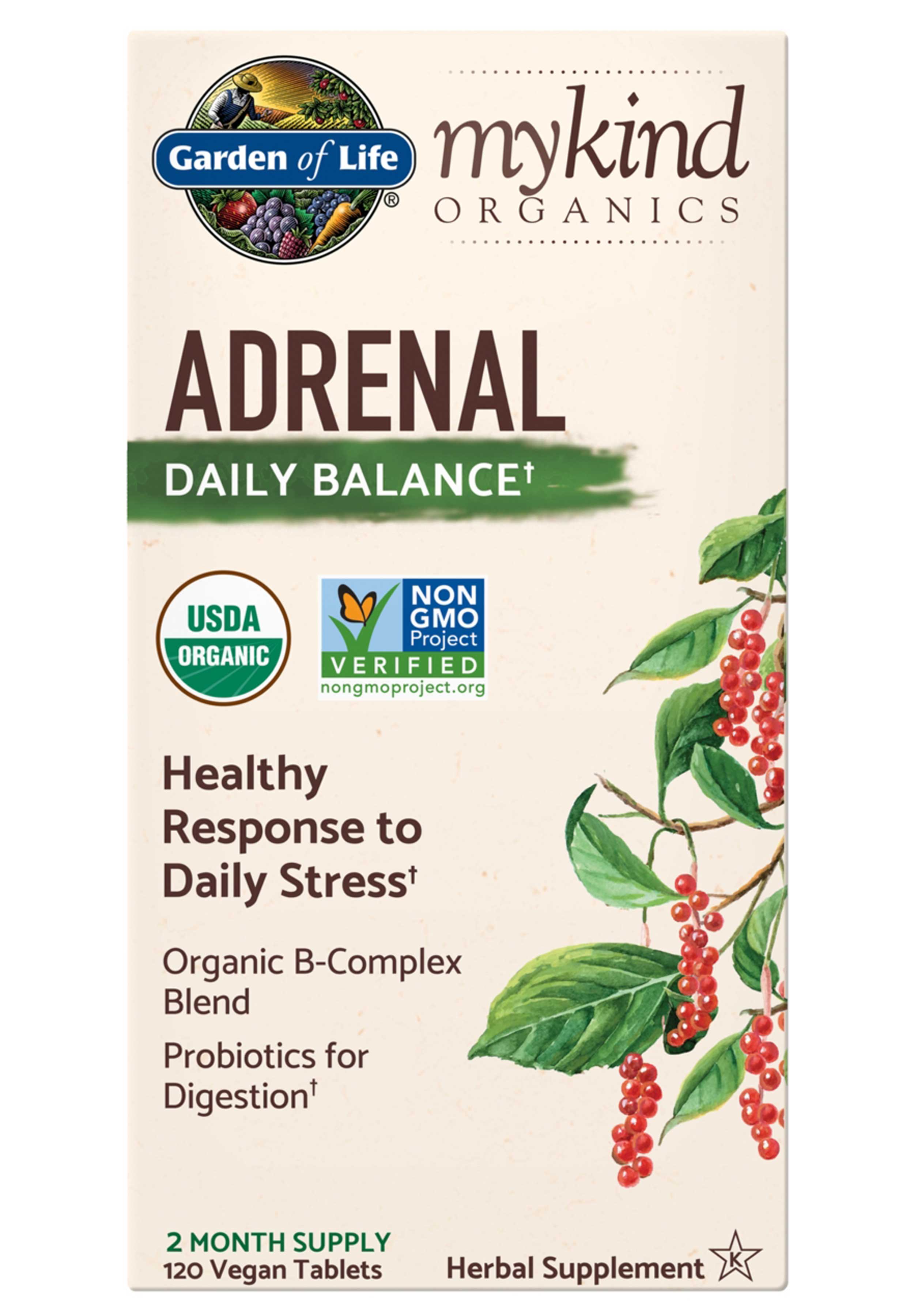 Garden of Life mykind Organics Adrenal Daily Balance