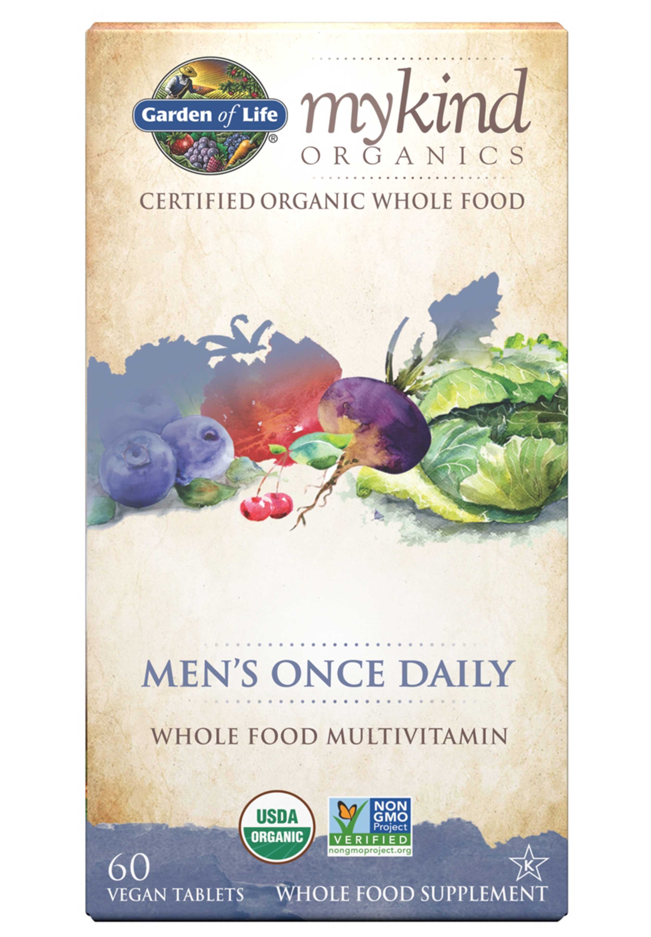 Garden of Life mykind Organics Men's Once Daily Multivitamin