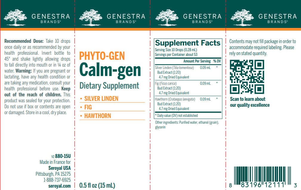 Genestra Brands Calm-gen Label