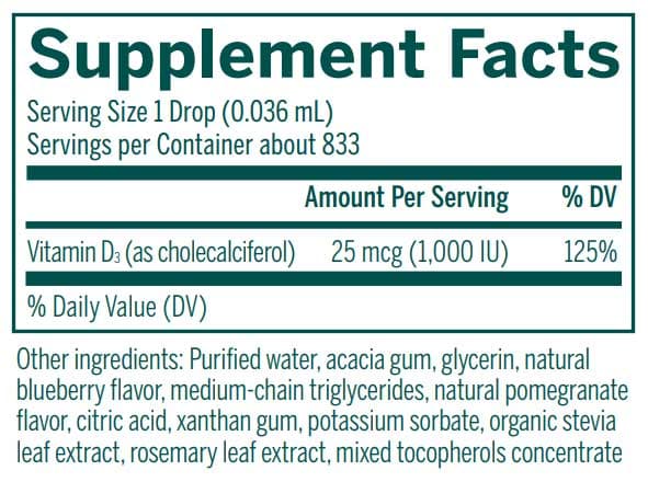 Genestra Brands D-Mulsion 1000 (Berry) Ingredients