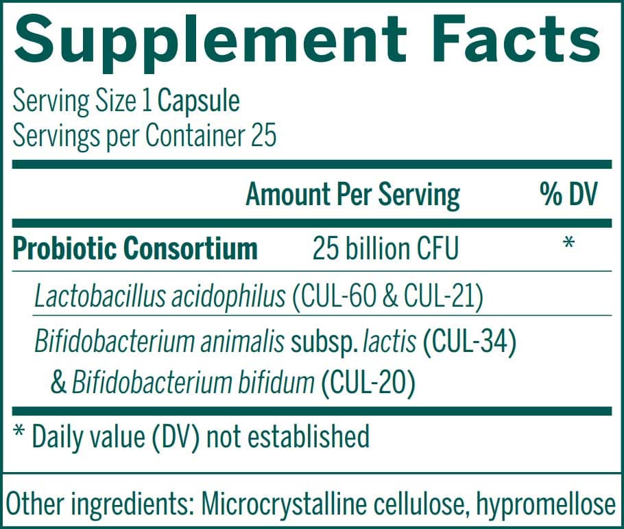 Genestra Brands HMF Intensive 25 (Shelf-Stable) Ingredients