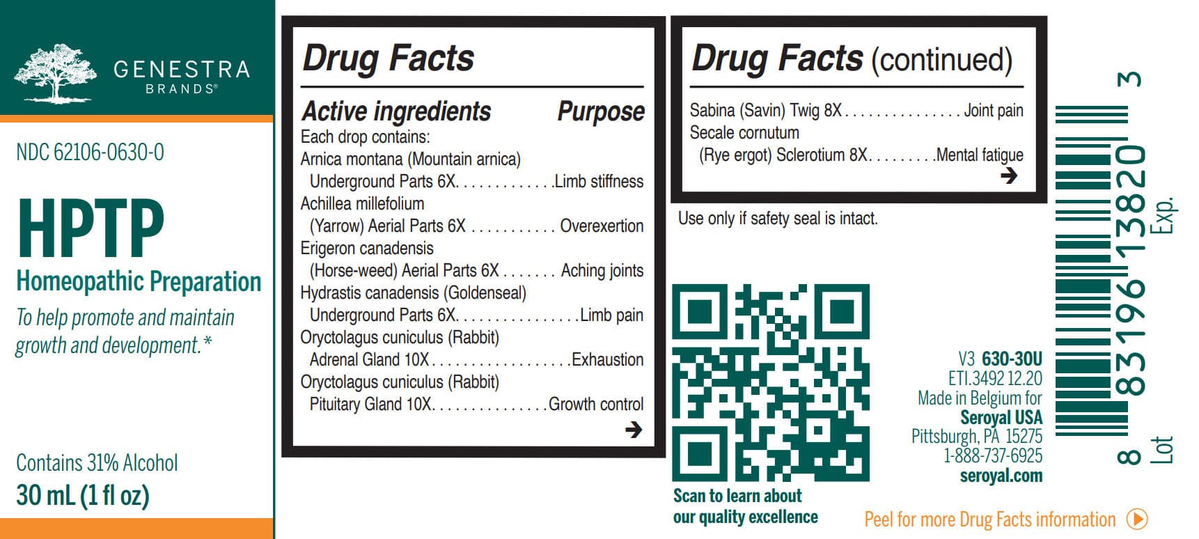 Genestra Brands HPTP Label