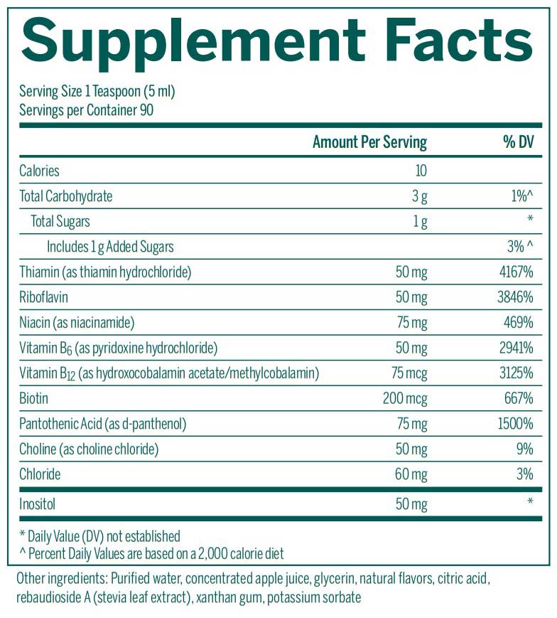 Genestra Brands Liquid B Complex Ingredients