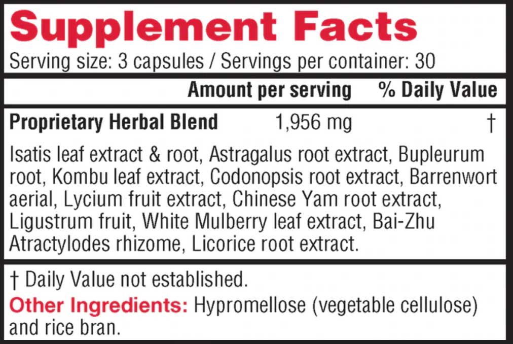 Health Concerns Astra Isatis Ingredients