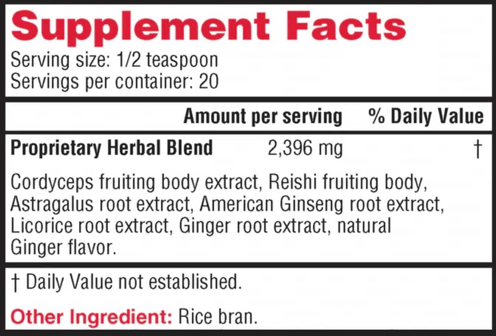 Health Concerns CordySeng Ingredients