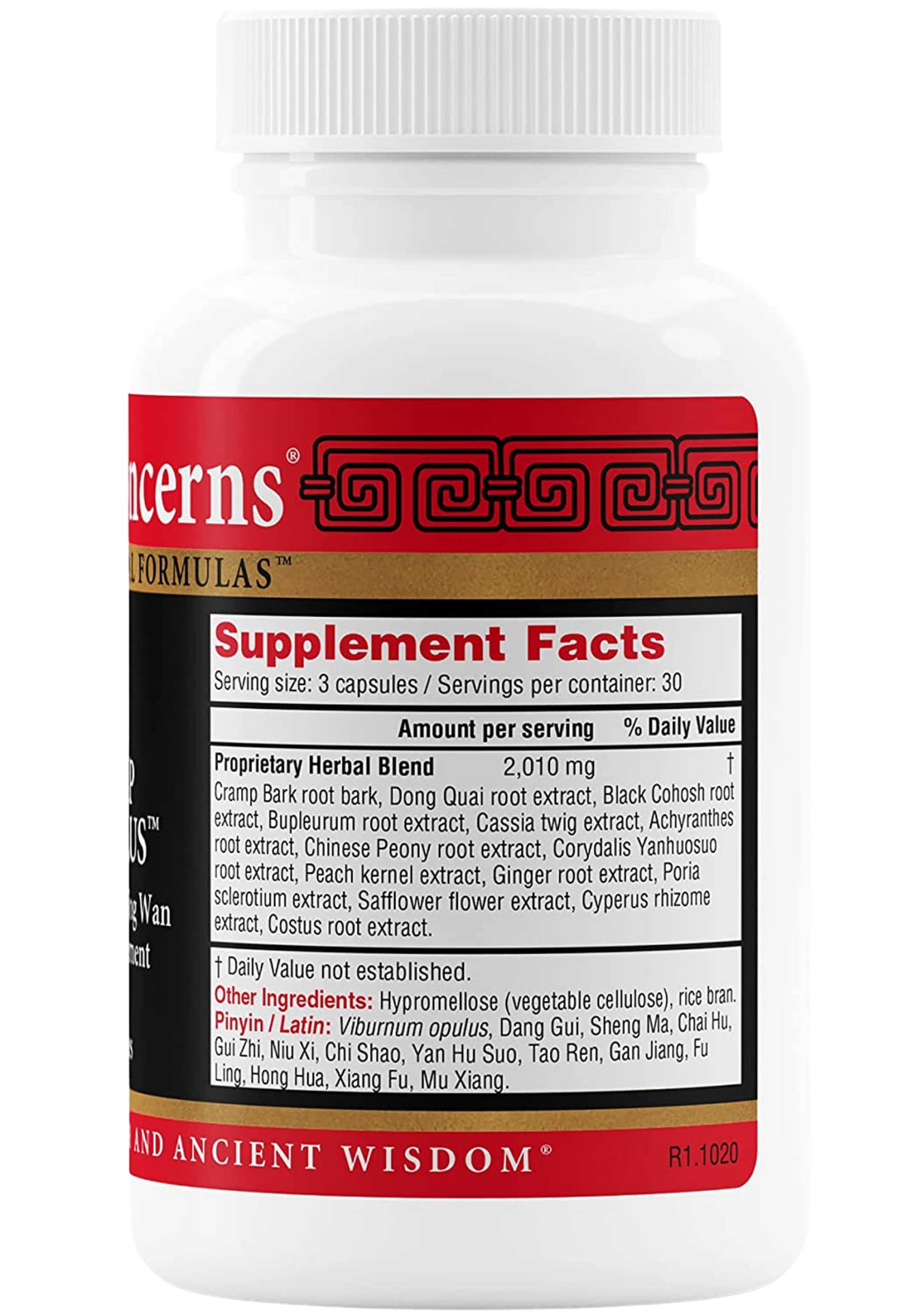 Health Concerns Cramp Bark Plus Ingredients