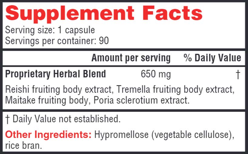 Health Concerns Power Mushrooms Ingredients