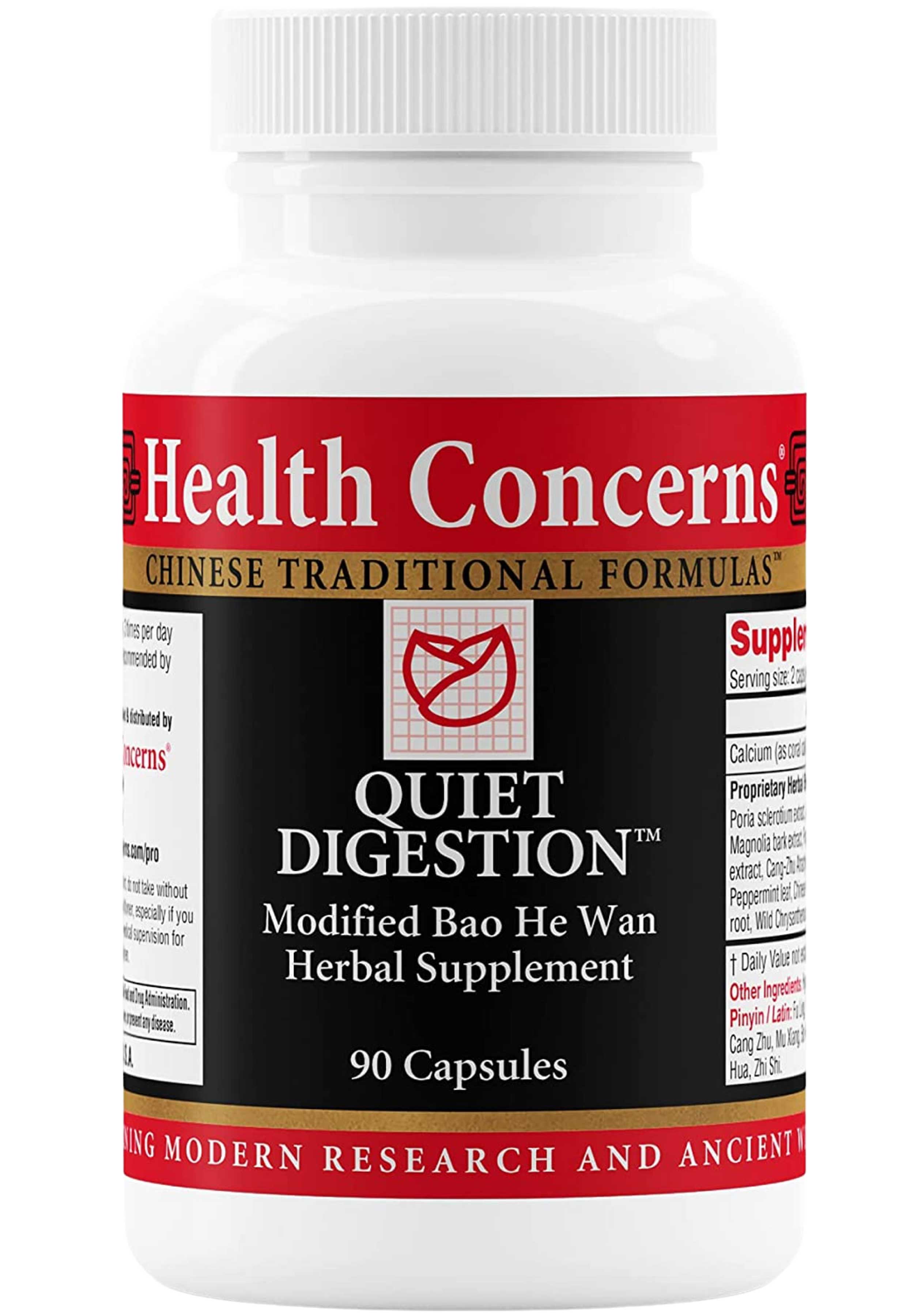 Health Concerns Quiet Digestion