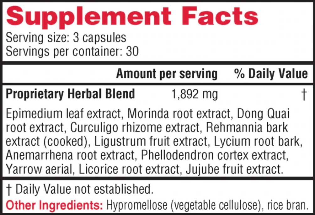 Health Concerns Three Immortals Ingredients