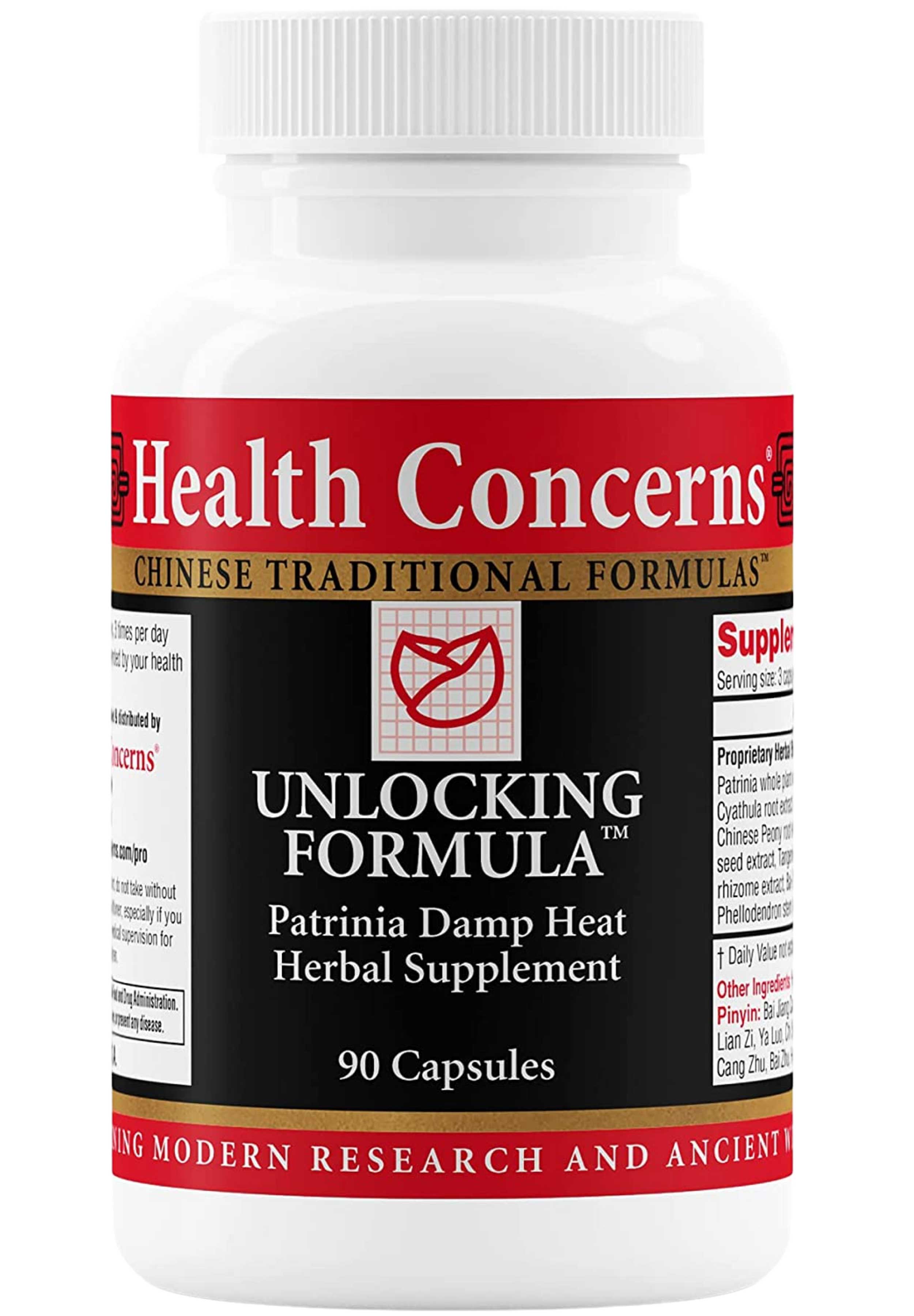 Health Concerns Unlocking Formula