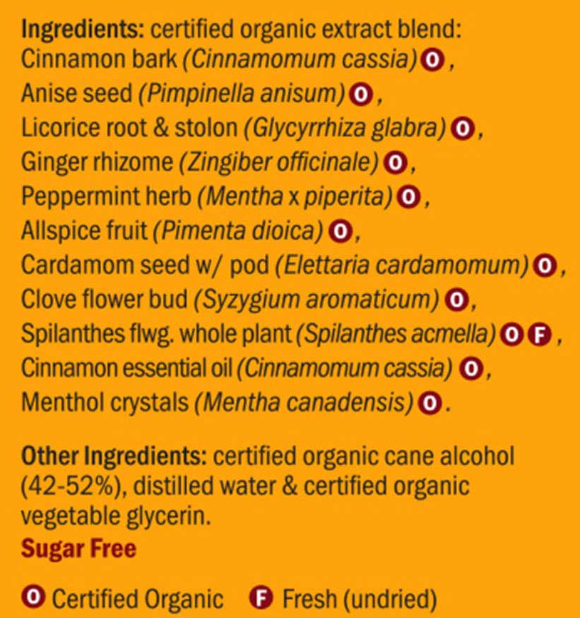 Herb Pharm Breath Refresher Ingredients