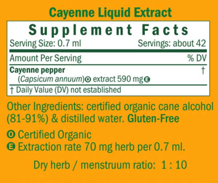 Herb Pharm Cayenne Ingredients