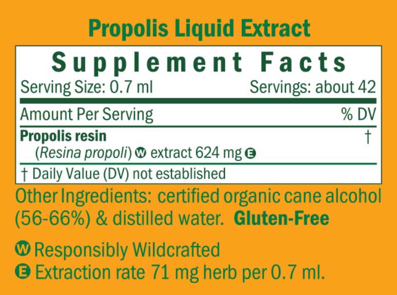 Herb Pharm Propolis Ingredients
