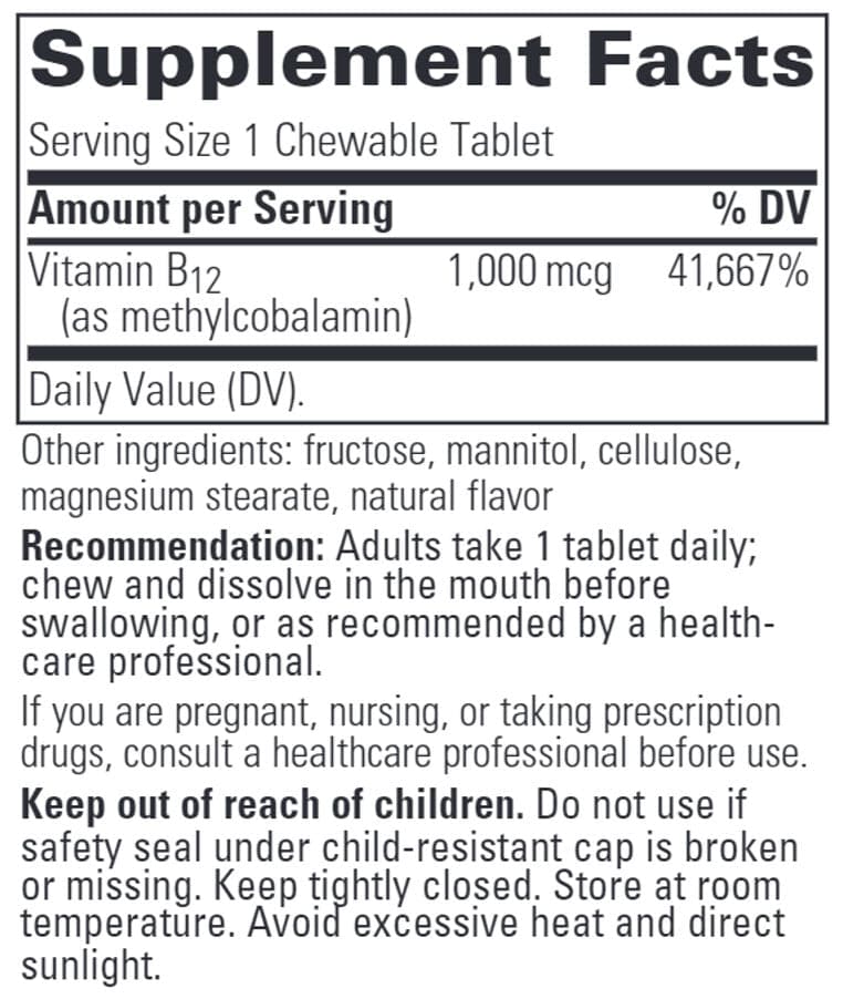 Integrative Therapeutics B12-Active Cherry Ingredients