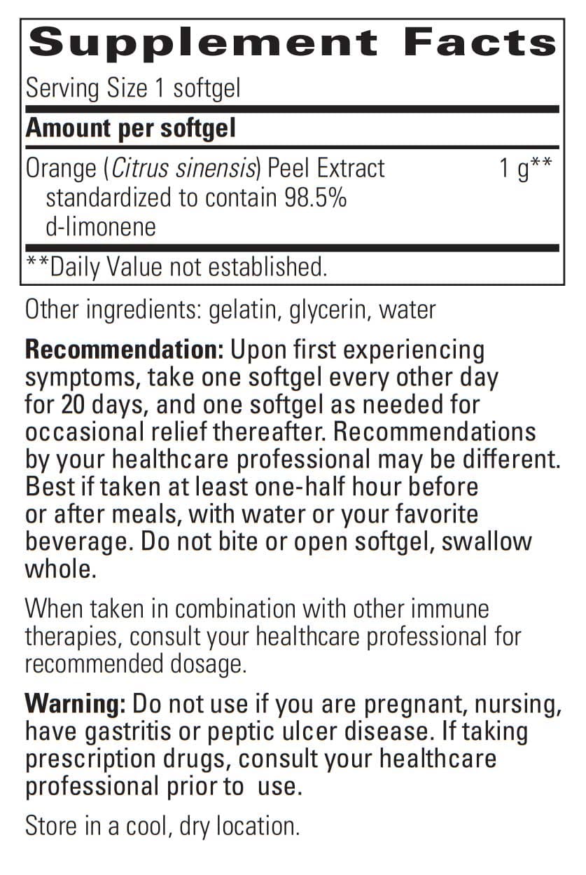 Integrative Therapeutics D-Limonene Ingredients